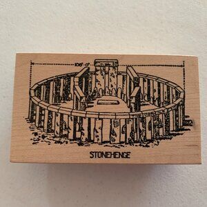 Stampa Rosa Inc. Stonehenge Rubber Stamp for Crafting